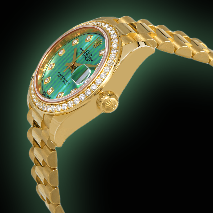 Rolex Lady-Datejust 279138 Mint Green Dial, 18kt Yellow Gold