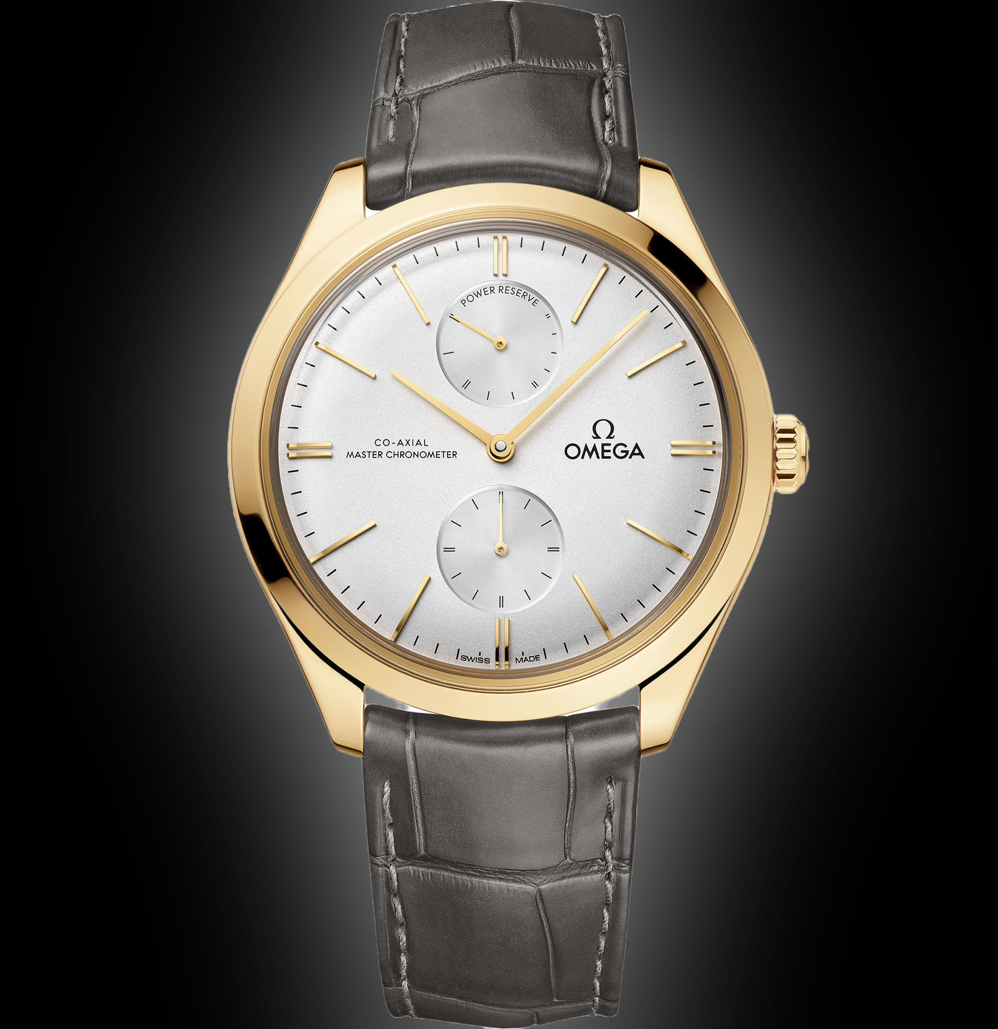 Omega De Ville Trésor 435.53 Silver Dial, 18K Yellow Gold, 40.0 mm