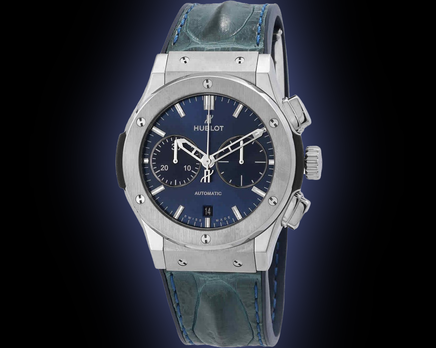 Hublot Classic Fusion 521.NX.2770.NR.JPN18 Blue Dial, Titanium