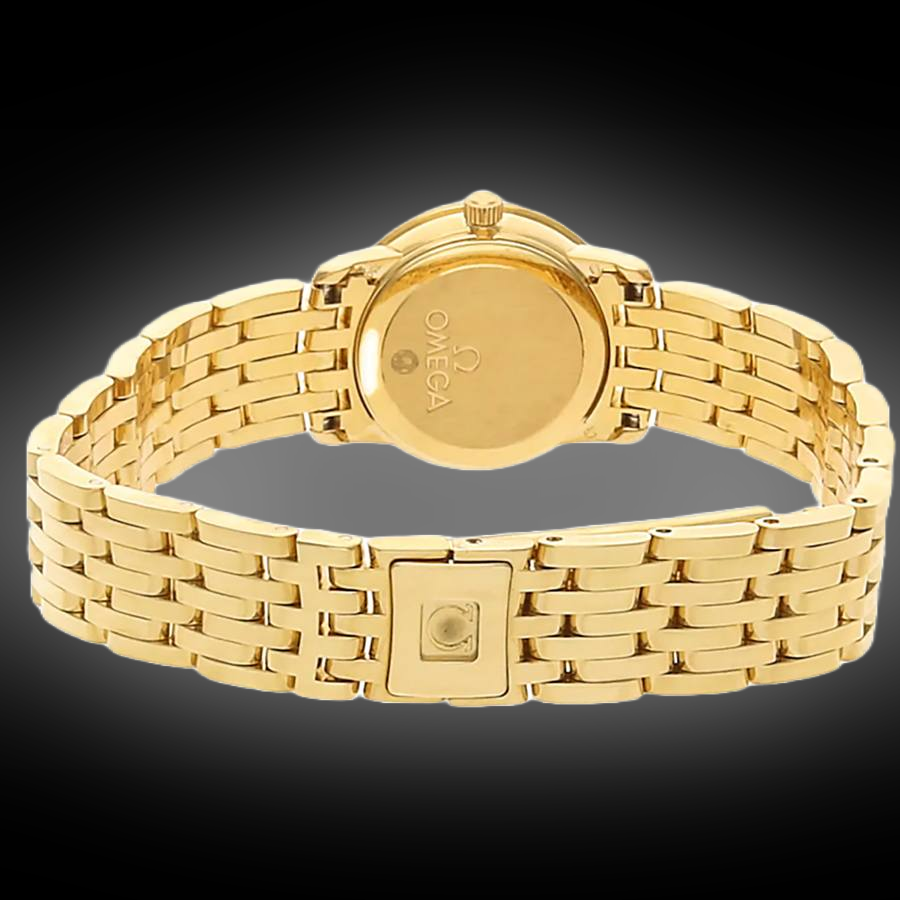 Omega De Ville Prestige 4175.76 White Dial, Yellow Gold, 22.0 mm