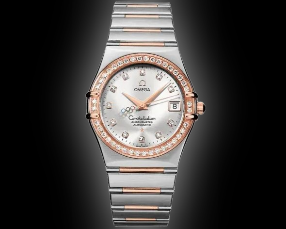 Omega Constellation 35.5 111.25 Silver Dial, Red Gold, 35.0 mm