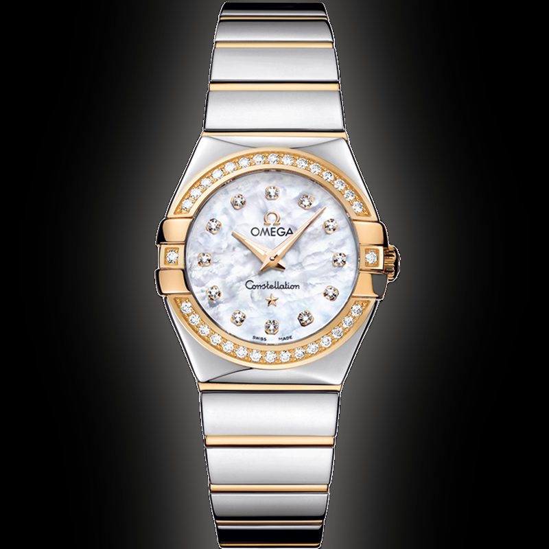 CONSTELLATION QUARTZ 27MM STEEL CASE MOTHER OF PEARL DIAL