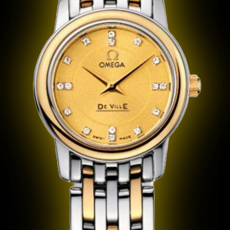 OMEGA De Ville ゴールド クオーツ 1970s Omega De Ville Golden Quadrant Jumbo Tank – Oldtimer Watch Shop