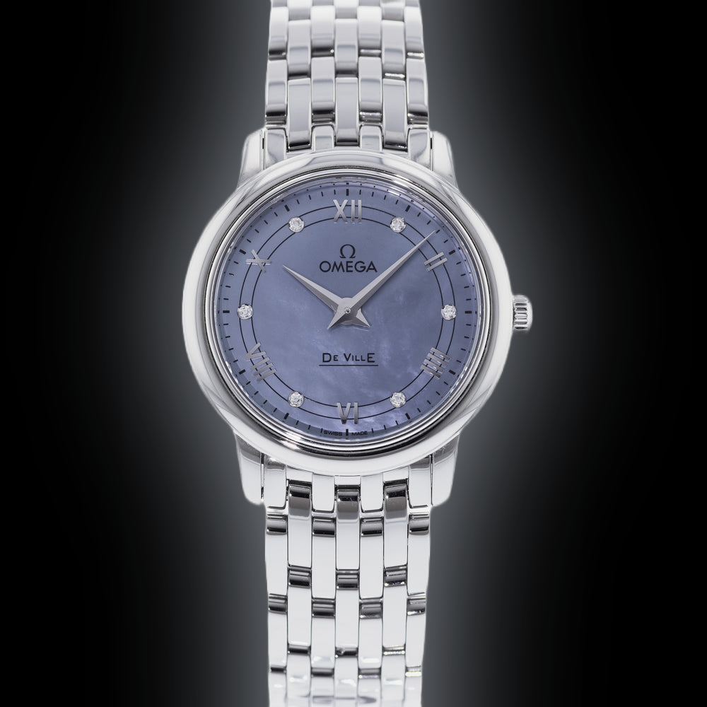 Omega De Ville Prestige 424.10 Blue Dial, Stainless Steel