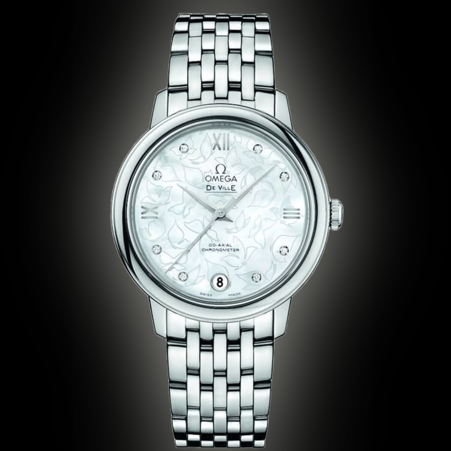 Omega De Ville 4553.61 Salmon Dial, Stainless Steel, 31.2 mm, Tonneau