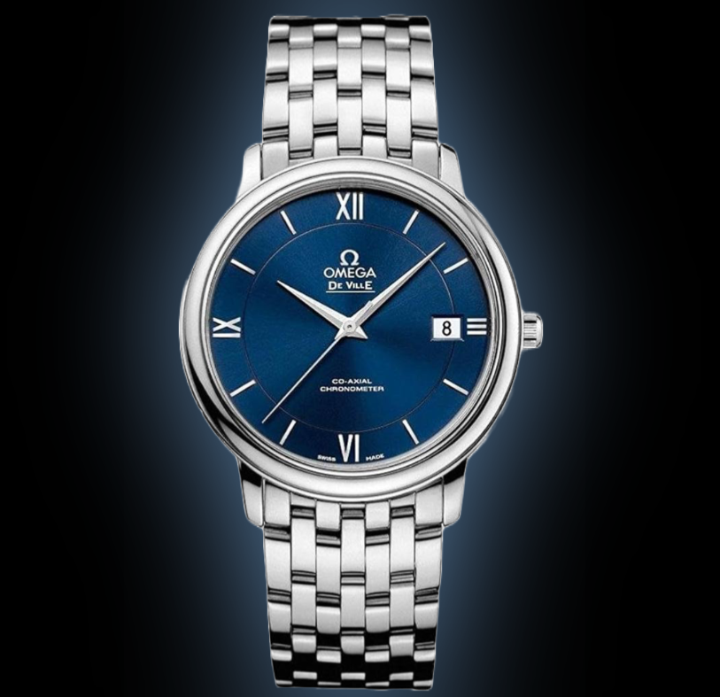 Omega De Ville Prestige Blue Dial, Stainless Steel, mm