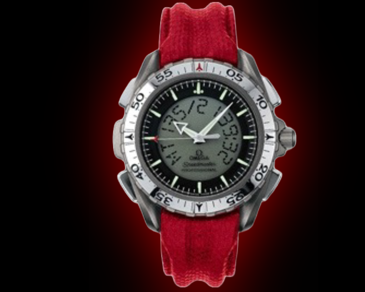 OMEGA Speedmaster 腕時計 Omega Speedmaster X-33 3990.50 Black Dial, Titanium, 42.0 mm, Red