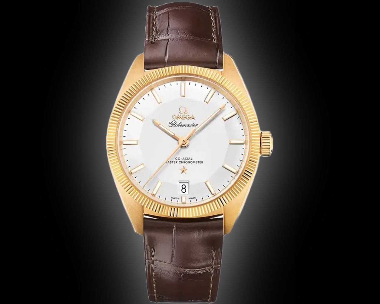 Omega Constellation Globemaster Silver Dial, 18K Yellow