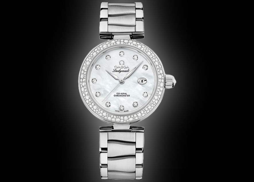 Omega De Ville Ladymatic 425.35 Pink Mother of Pearl Dial