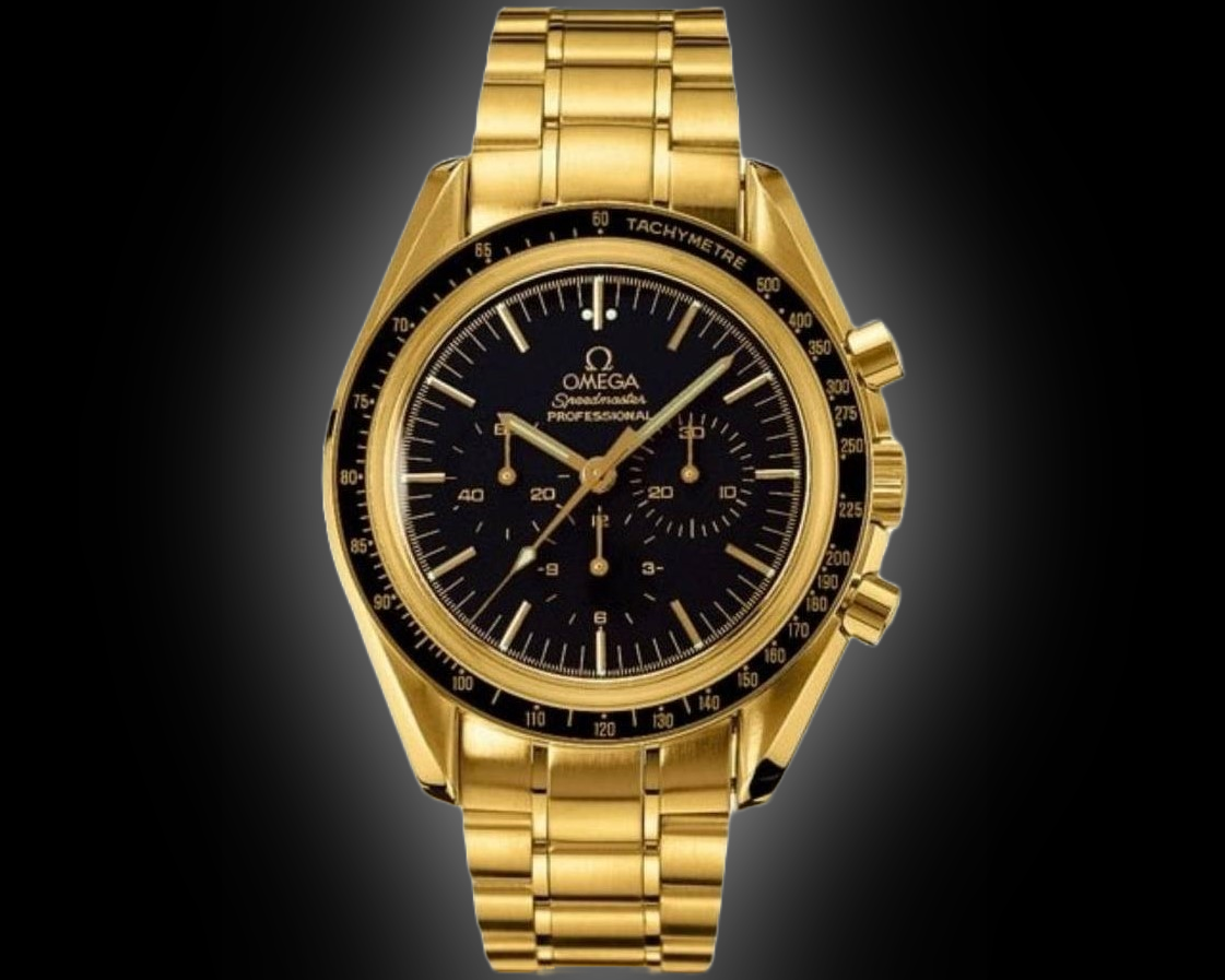 Omega Speedmaster Moonwatch 3194.50 Black Dial, Yellow Gold