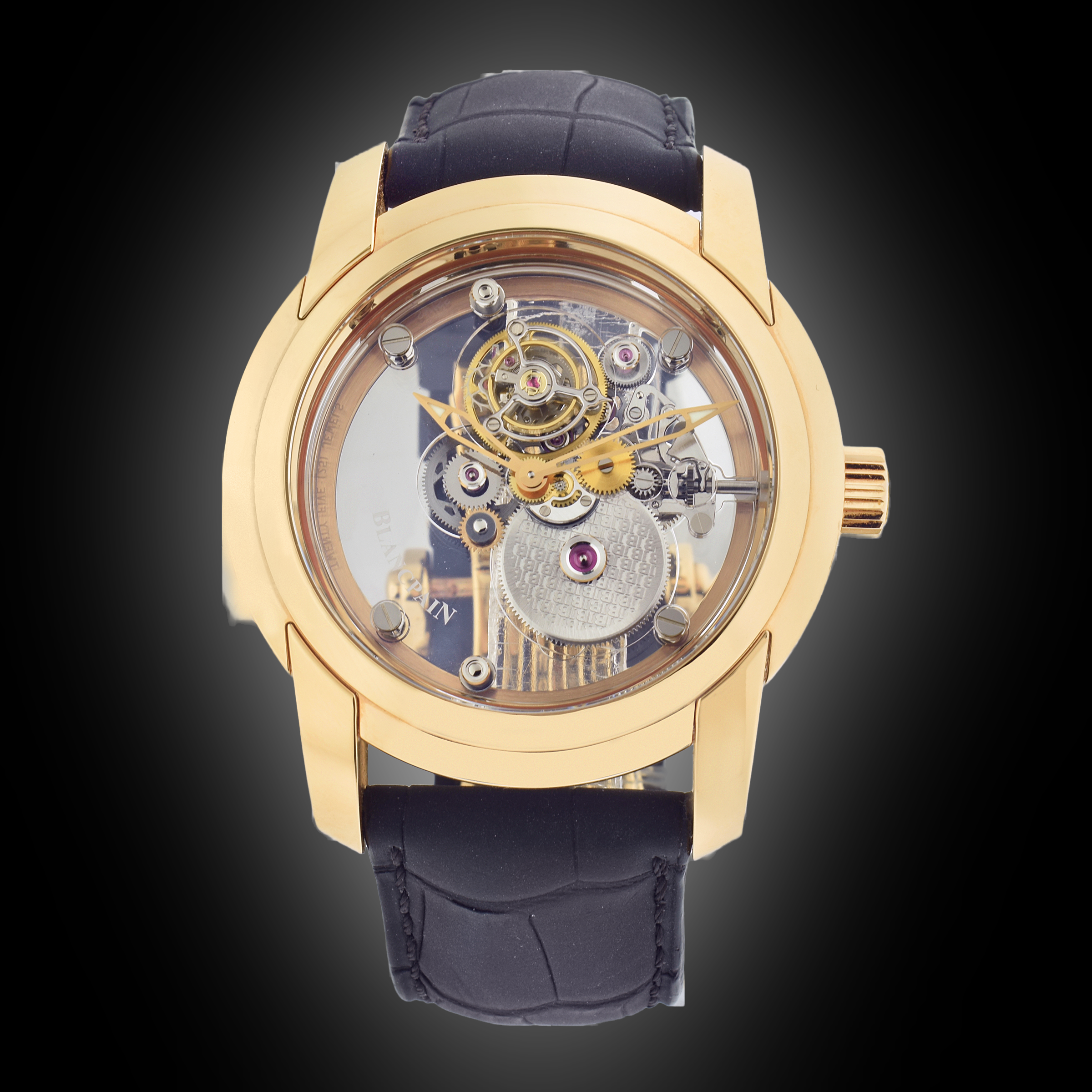 Blancpain L-Evolution 0222 Transparent Dial, 18kt Rose Gold