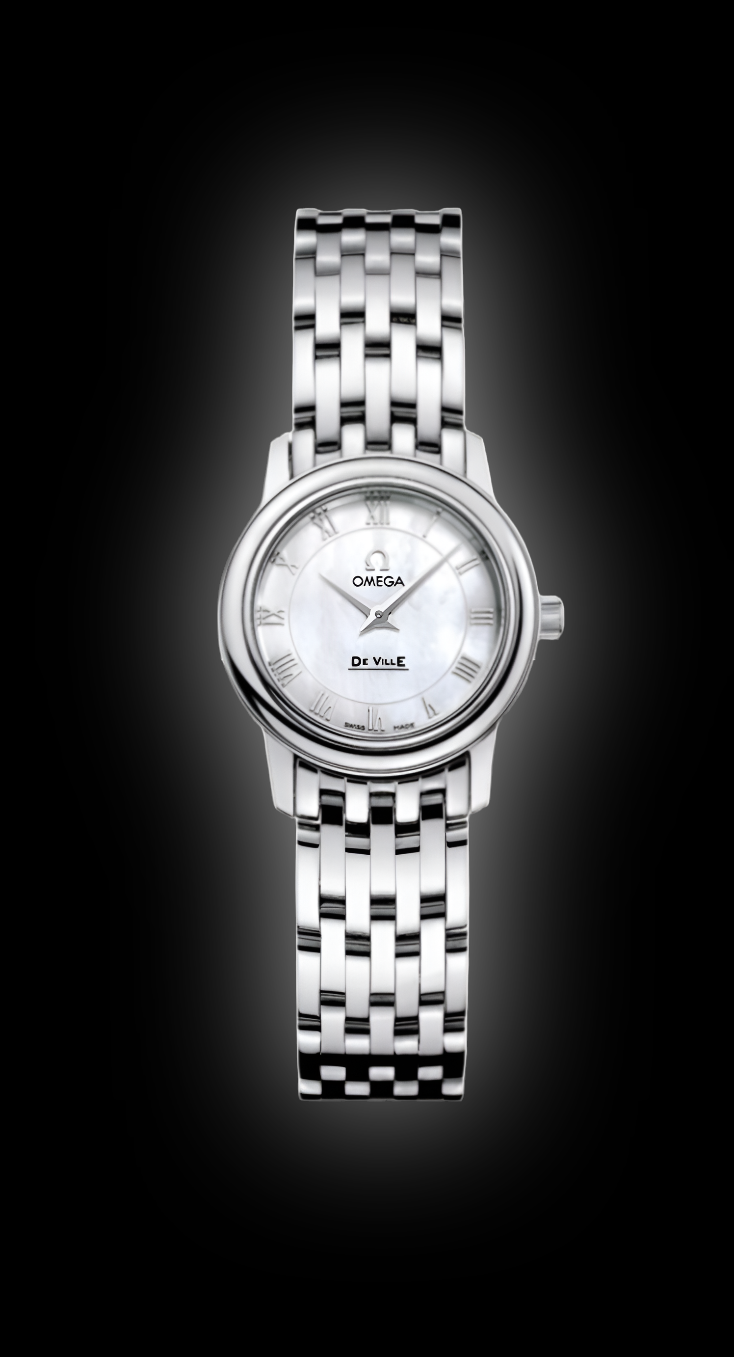 Omega De Ville Prestige 4575.75 White Dial, Stainless Steel, 22.0