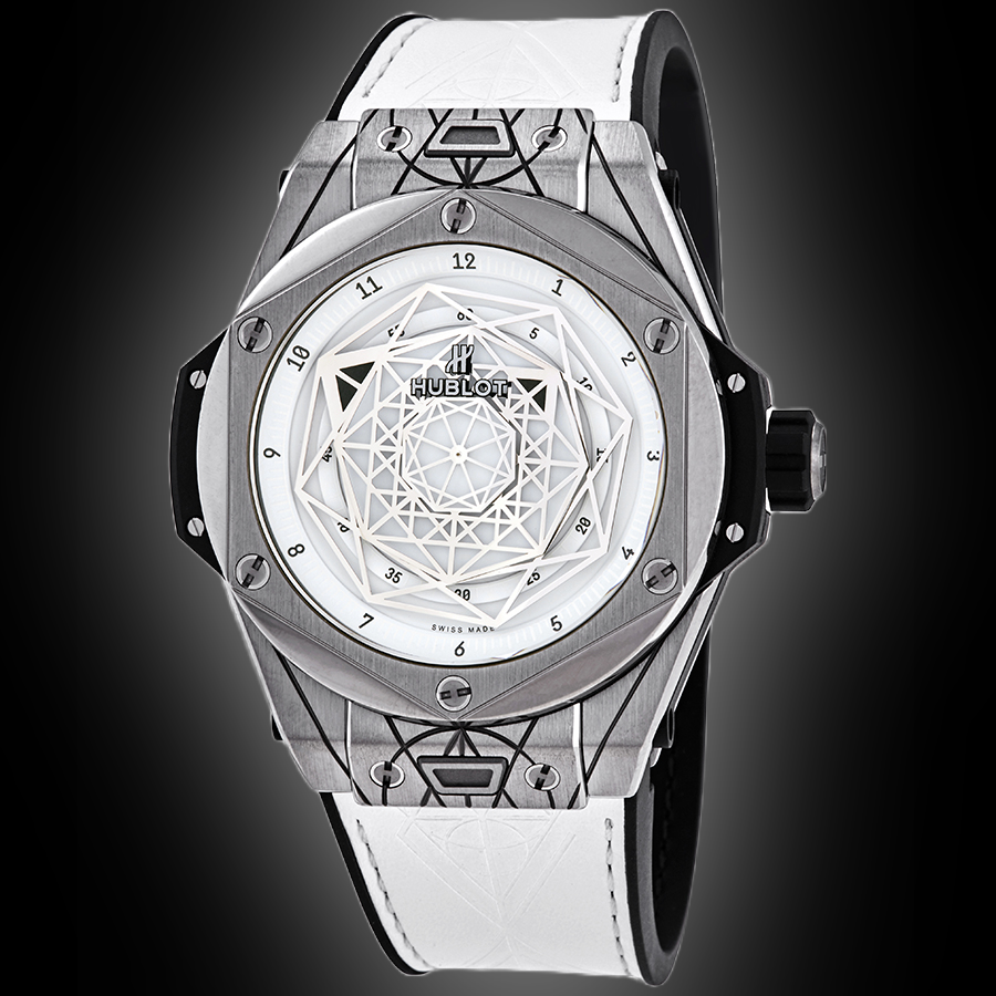 Hublot Big Bang Sang Bleu Mat White Dial, Polished Titanium