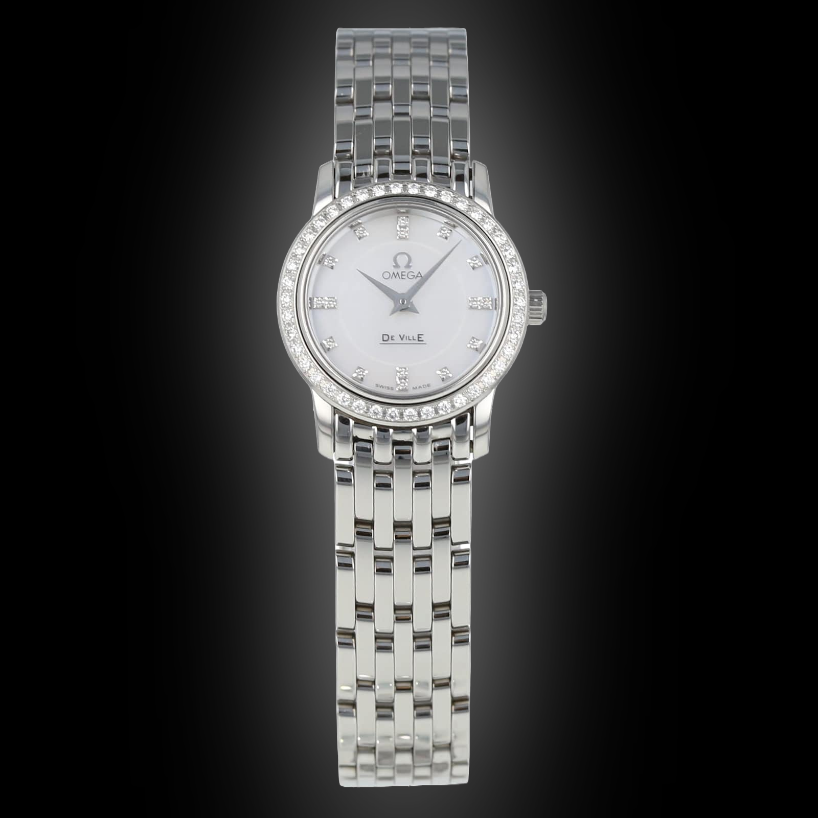 Omega De Ville Prestige 4575.75 White Dial, Stainless Steel, 22.0