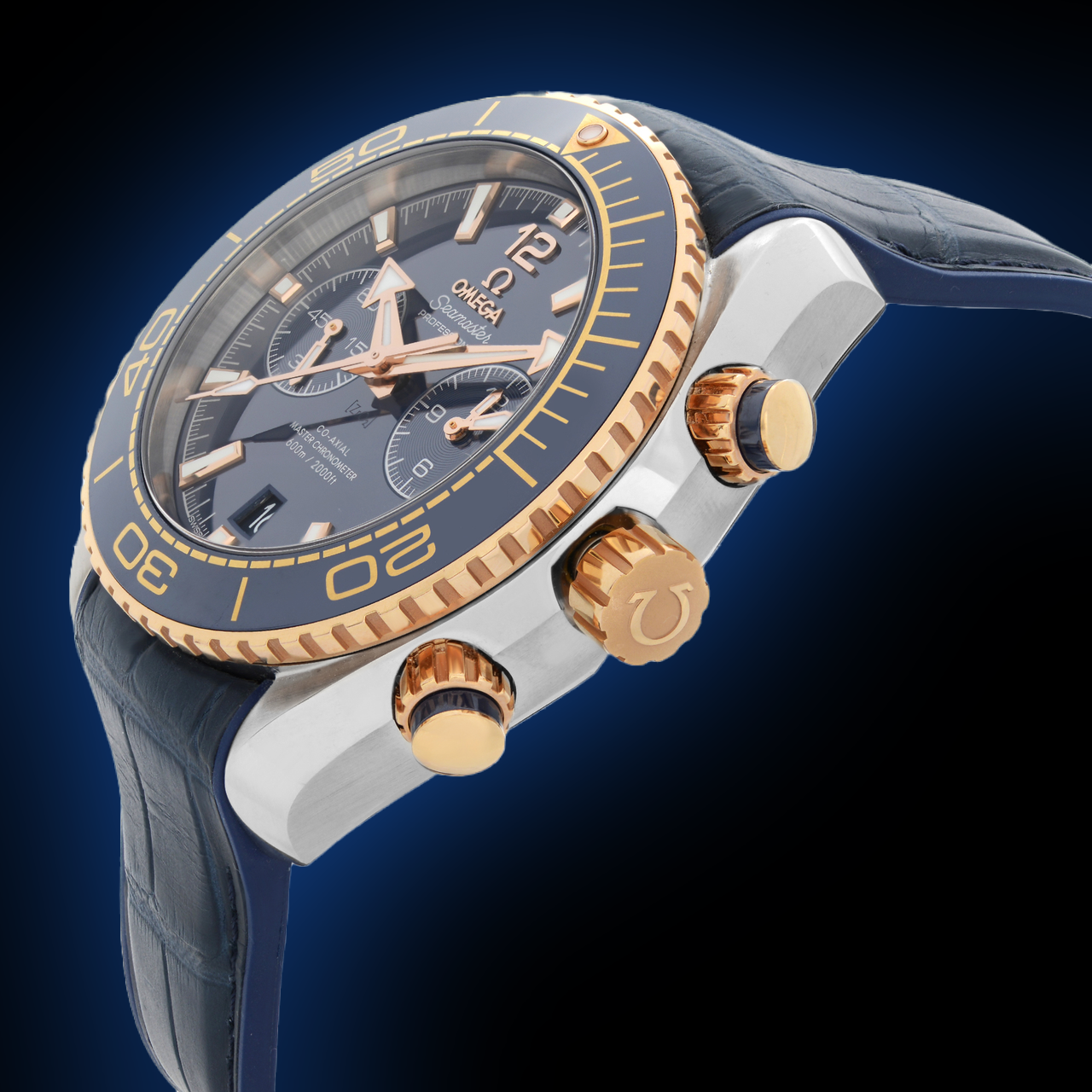 Omega Seamaster Planet Ocean 6000M 215.23 Blue Dial, 18K Sedna