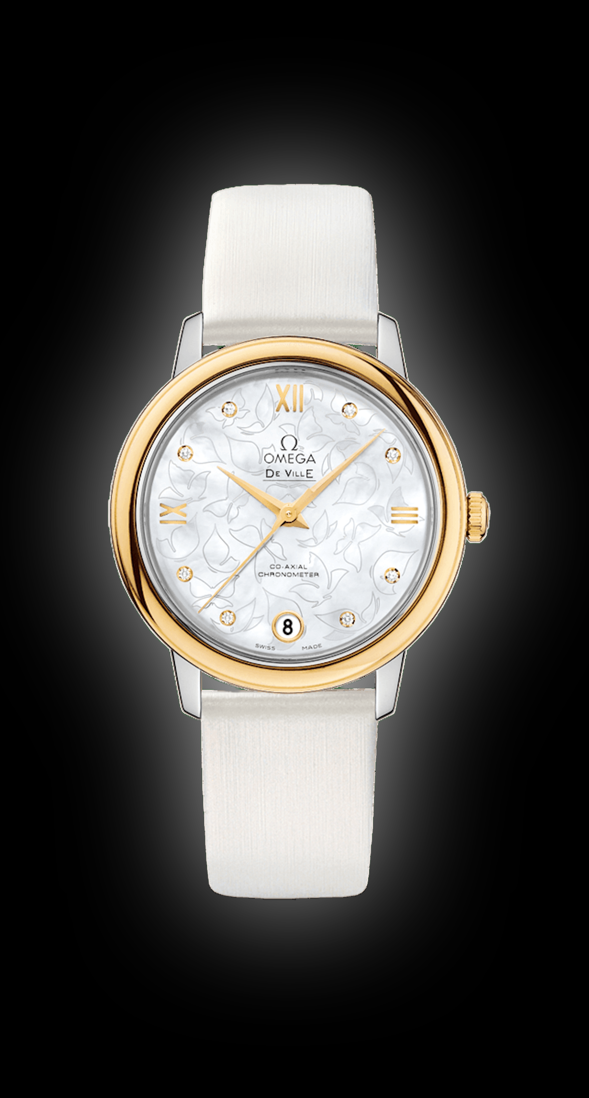 Omega De Ville Prestige Mother of Pearl Butterfly Dial