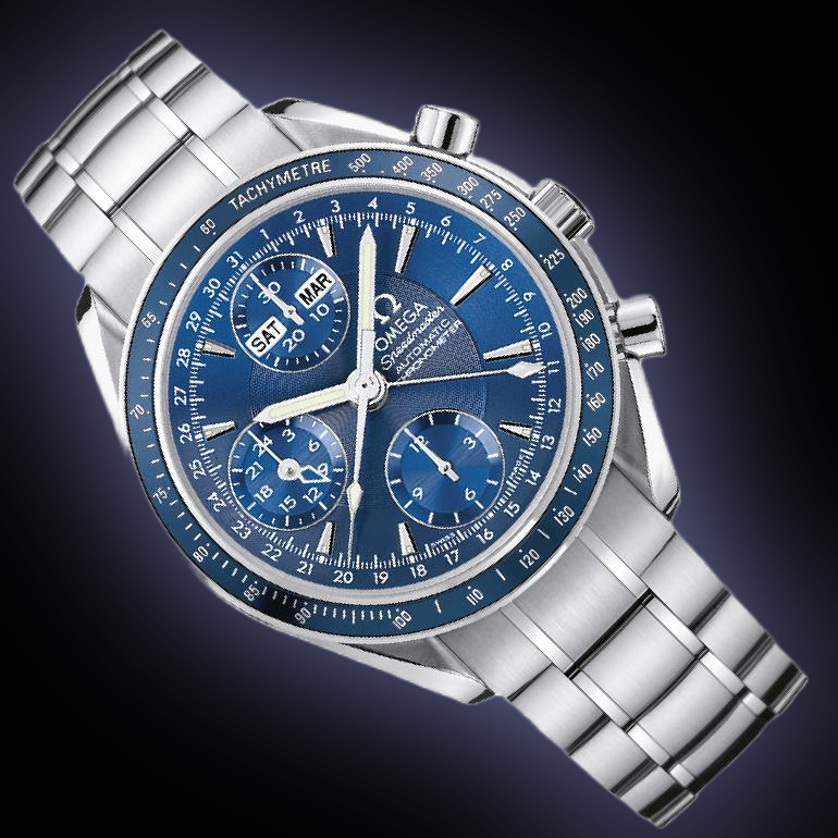 Omega Speedmaster Day-Date 3222.80 Blue Dial, Stainless
