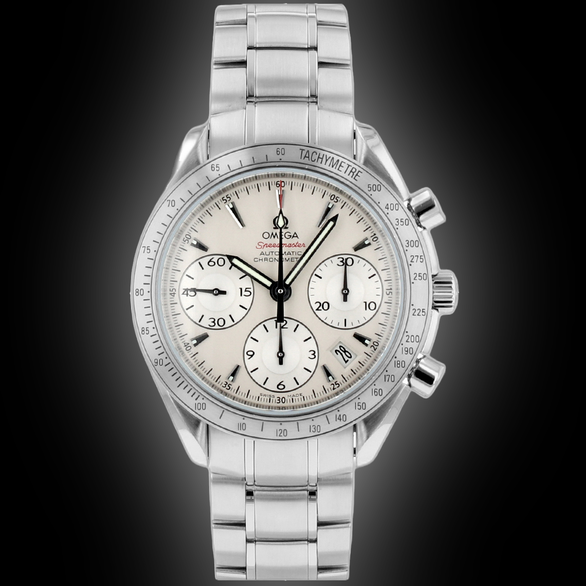 Omega Speedmaster Day-Date 3221.30 Silver Dial, Stainless