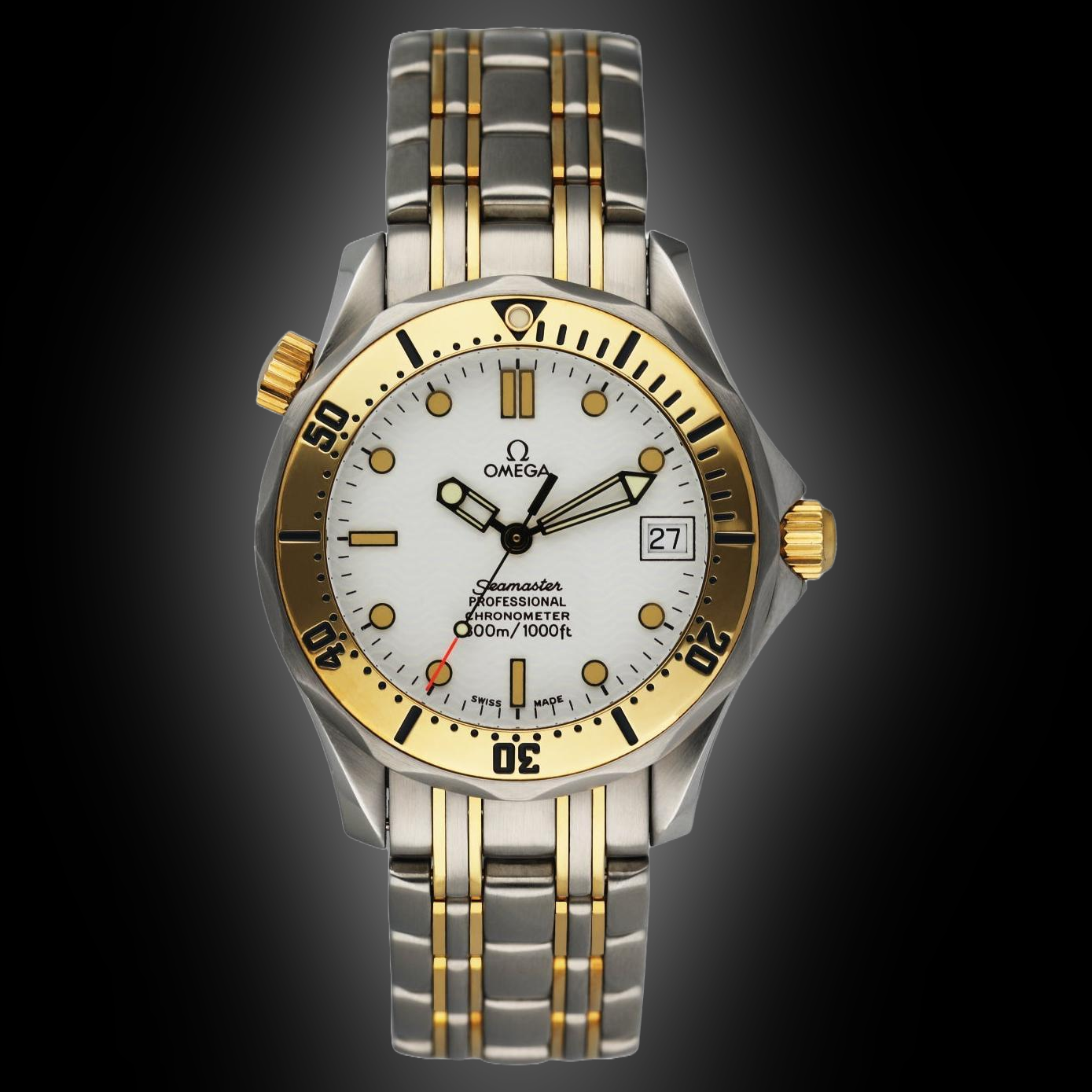 Omega Seamaster Diver 300M 2352.20 Yellow Gold, 36.25 mm
