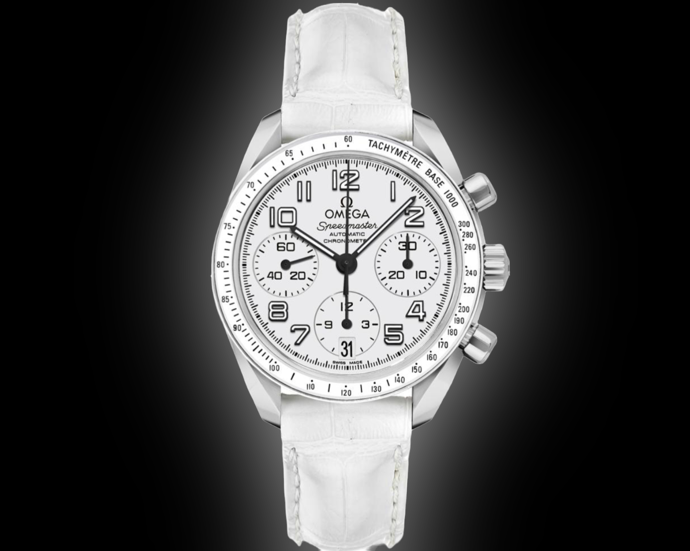 OMEGA Speedmaster 324.33.38.40.04.001 Date Chronograph Automatic Ladies Omega Speedmaster Date chronograph steel automatic Kal. 3304  main image 4