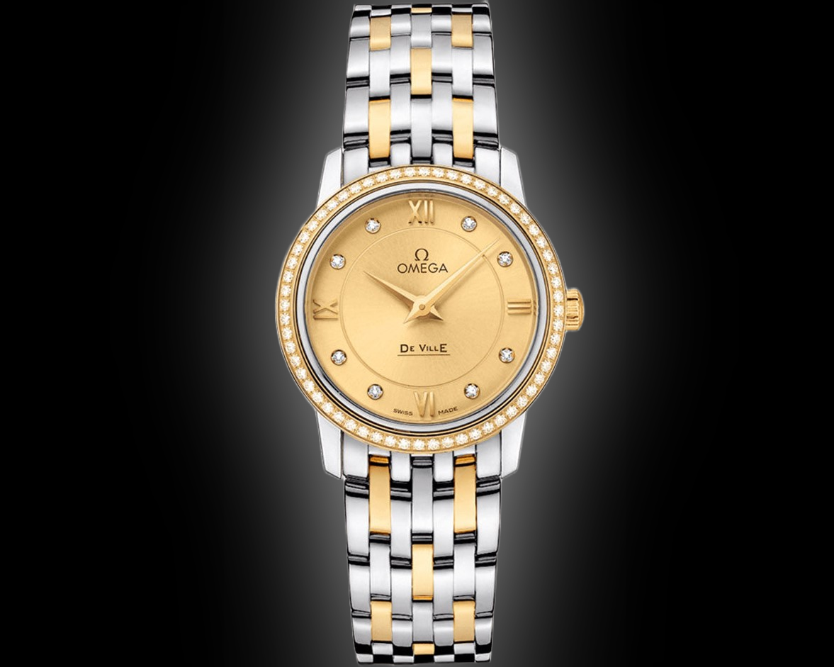 Omega De Ville Prestige 424.25 Champagne Dial, Stainless Steel