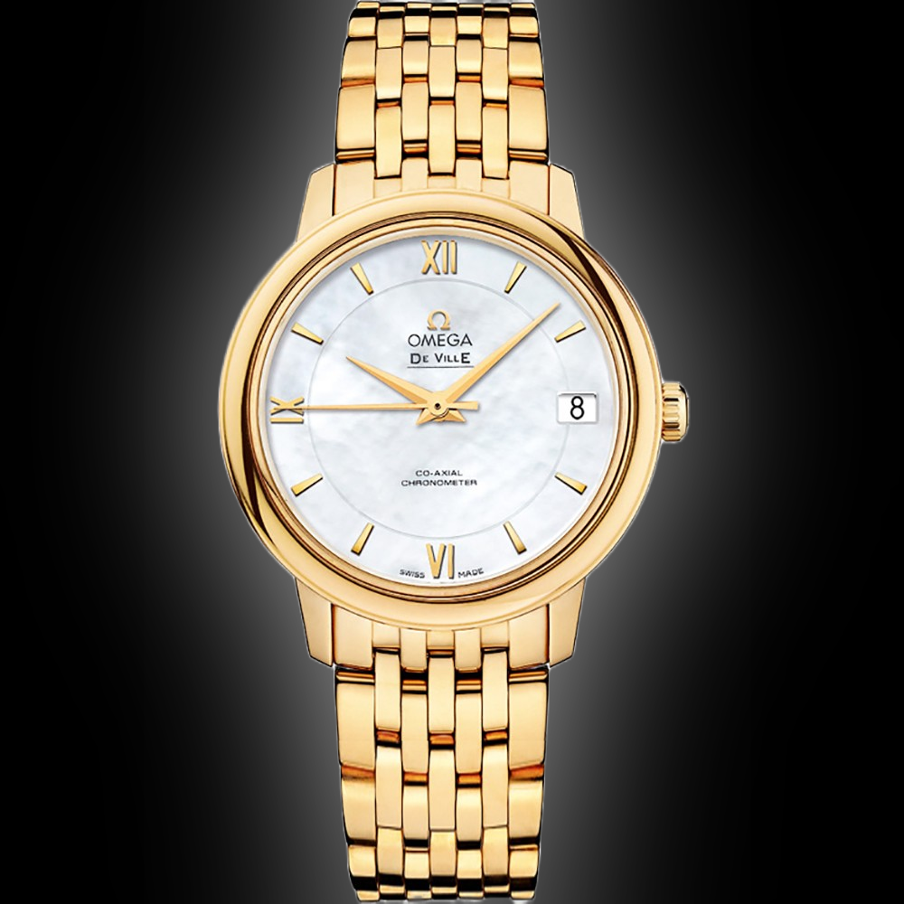 OMEGA De Ville クォーツ 腕時計 ゴールド Previously Owned OMEGA De Ville Prestige Quartz Yellow Gold