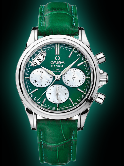 Omega De Ville 35 4878.90 Green Dial, Stainless Steel, 35.0 mm, Co