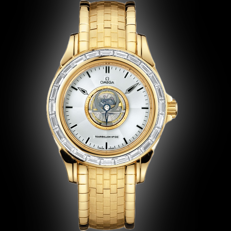 『◆WH-10570◆』OMEGA(オメガ)☆DEVILLE ラウンド ゴールド De Ville Prestige 27.5 mm, スティール - イエローゴールド