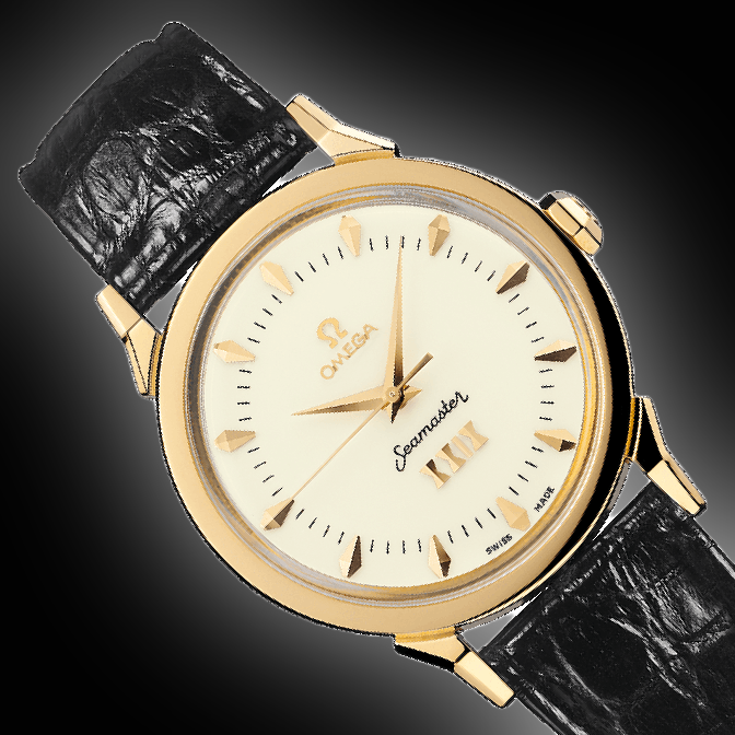 OLYMPIC Big Eye 5/0 ゴールドリール Omega Museum 516.53 White Dial, Yellow Gold, 37.0 mm, XXIX