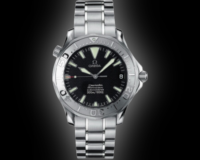 Omega Seamaster Diver 300M 2236.50 Black Dial, White Gold, 36.25