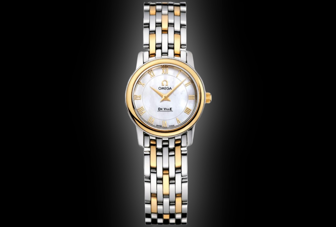 Omega De Ville Prestige 4370 Mother of Pearl Dial, Stainless Steel