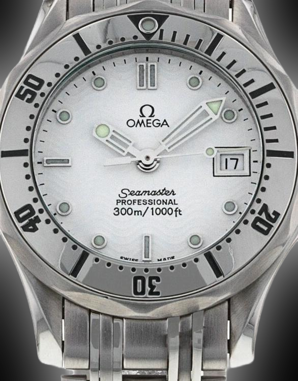 Omega Seamaster Diver 300M 2582.20 White Dial, Stainless  display picture 1