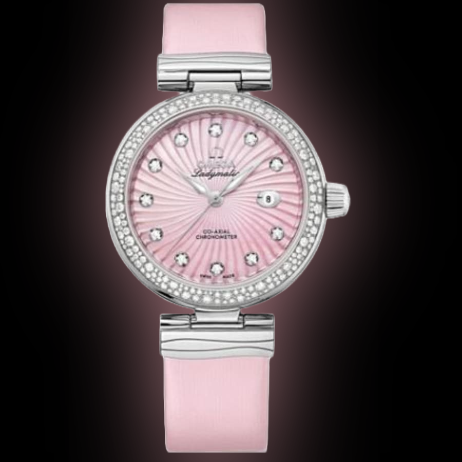 Omega De Ville Ladymatic 425.37 Pink Mother of Pearl Dial