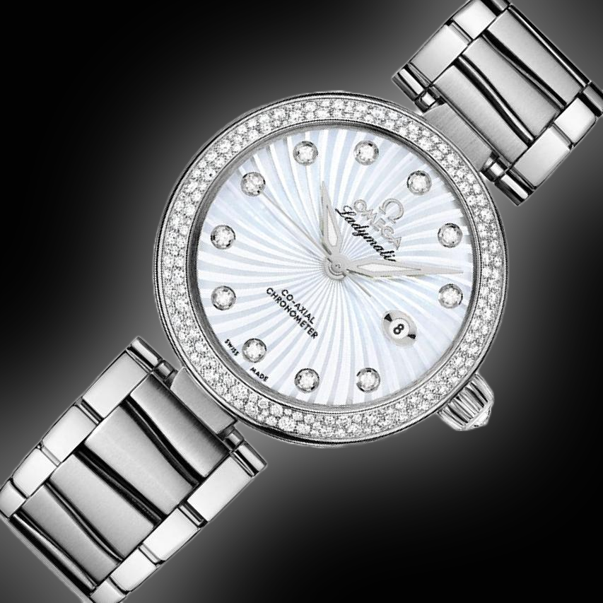 Omega De Ville Ladymatic 425.35 Mother of Pearl Dial, Stainless