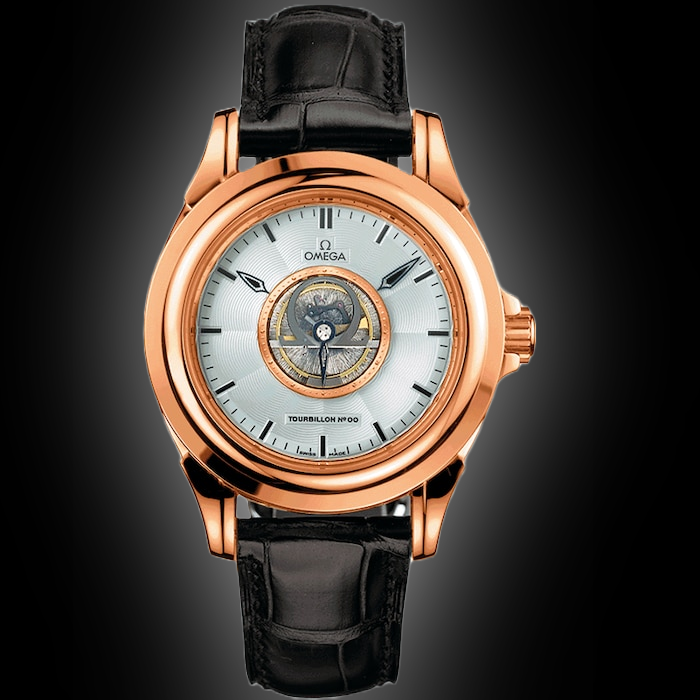 OMEGA De Ville 腕時計 Omega De Ville 5933.30 Silver Dial, Red Gold, 38.7 mm, Tourbillon