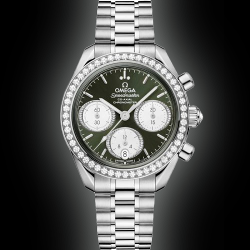 Omega Speedmaster Date 38 324.15 Purple Dial, Stainless