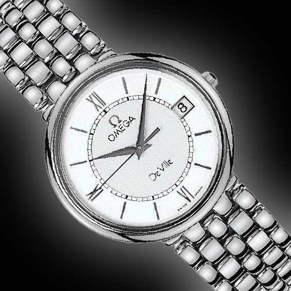 Omega De Ville 33 7514.21 Silver Dial, Stainless Steel, 33.0 mm