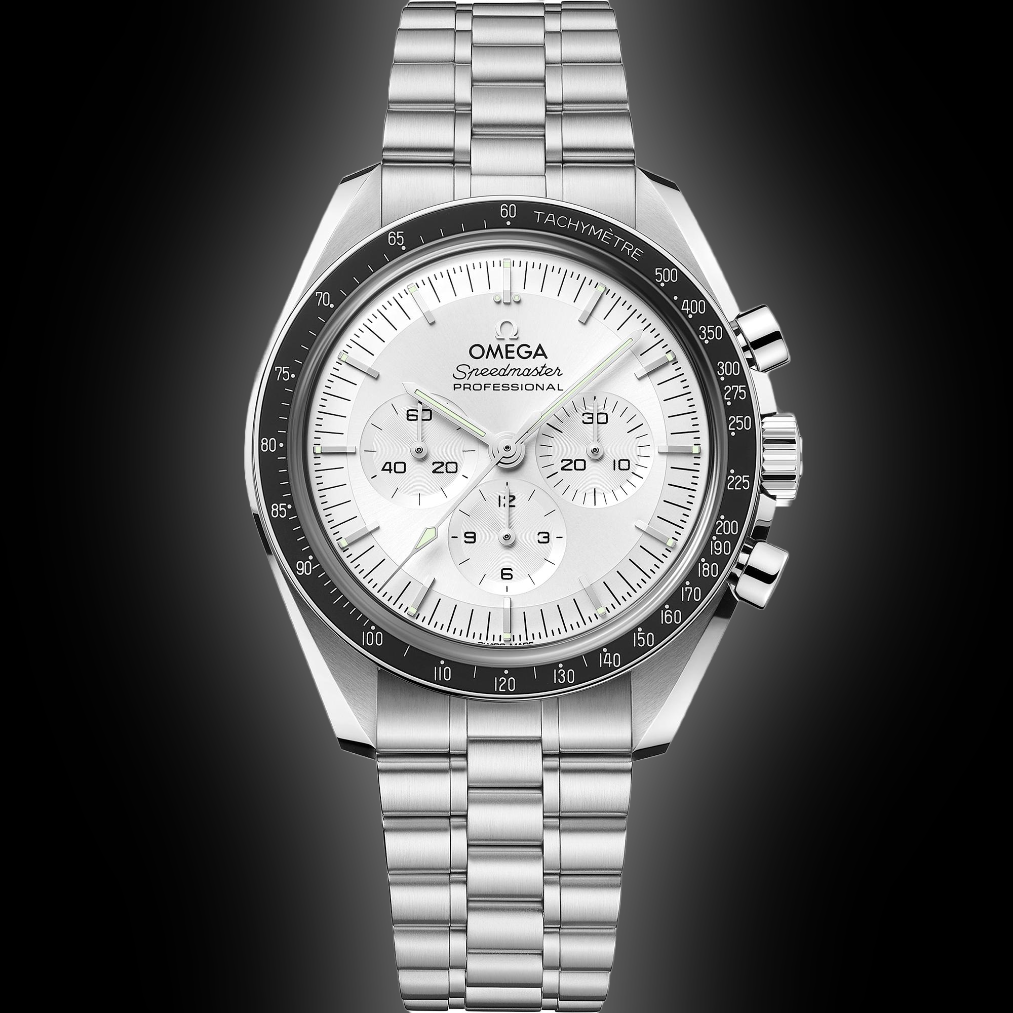 Omega Speedmaster Moonwatch Silver Dial, 18k Canopus Gold