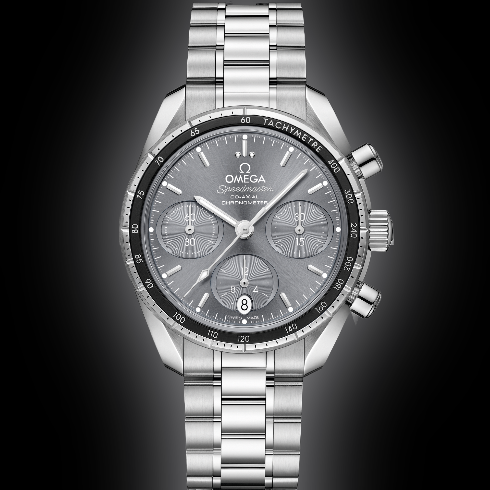 Omega Speedmaster 38 324.30 Black Dial, Stainless Steel