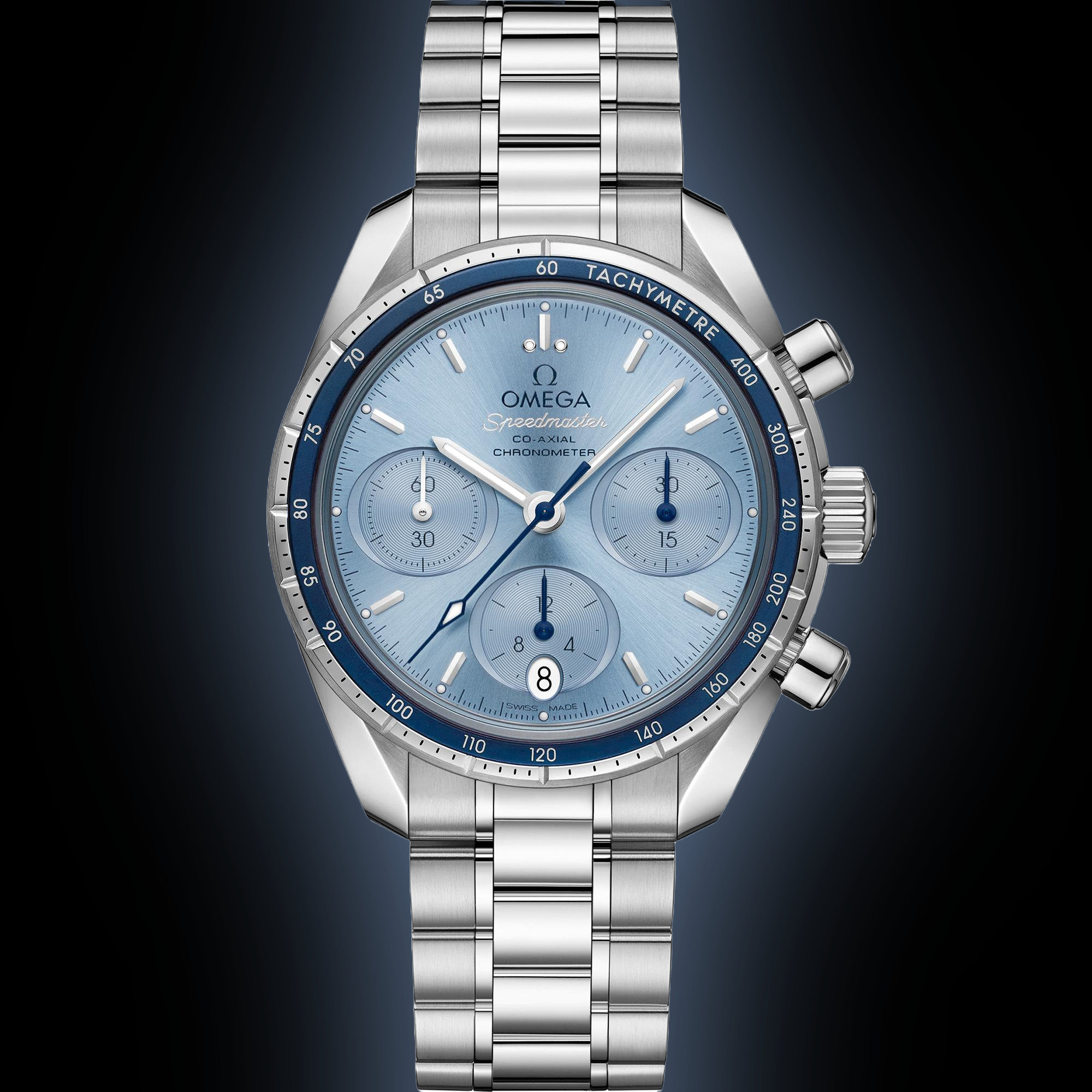 Omega Speedmaster 38 Black Dial, Stainless Steel, mm