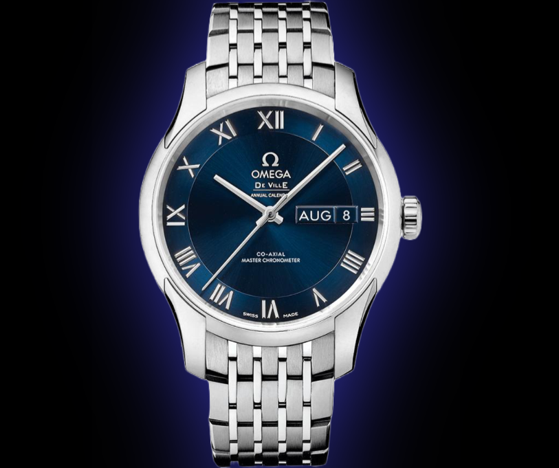 Omega De Ville Hour Vision Master Blue Dial, Stainless
