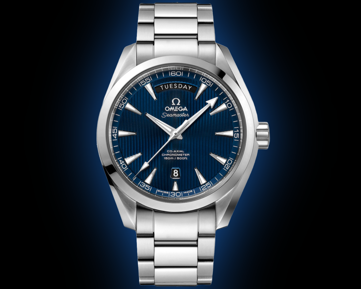 Omega Seamaster Aqua Terra 150M 2802.80 Blue Dial, Stainless Steel