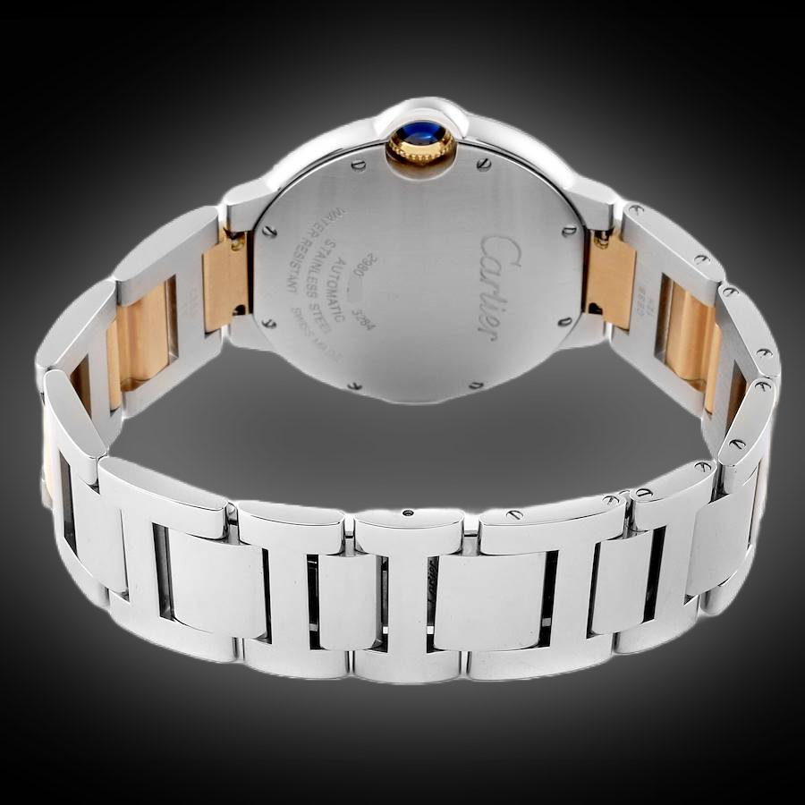 Cartier Ballon Bleu de Cartier 36 W692 Silver Dial, Yellow Gold