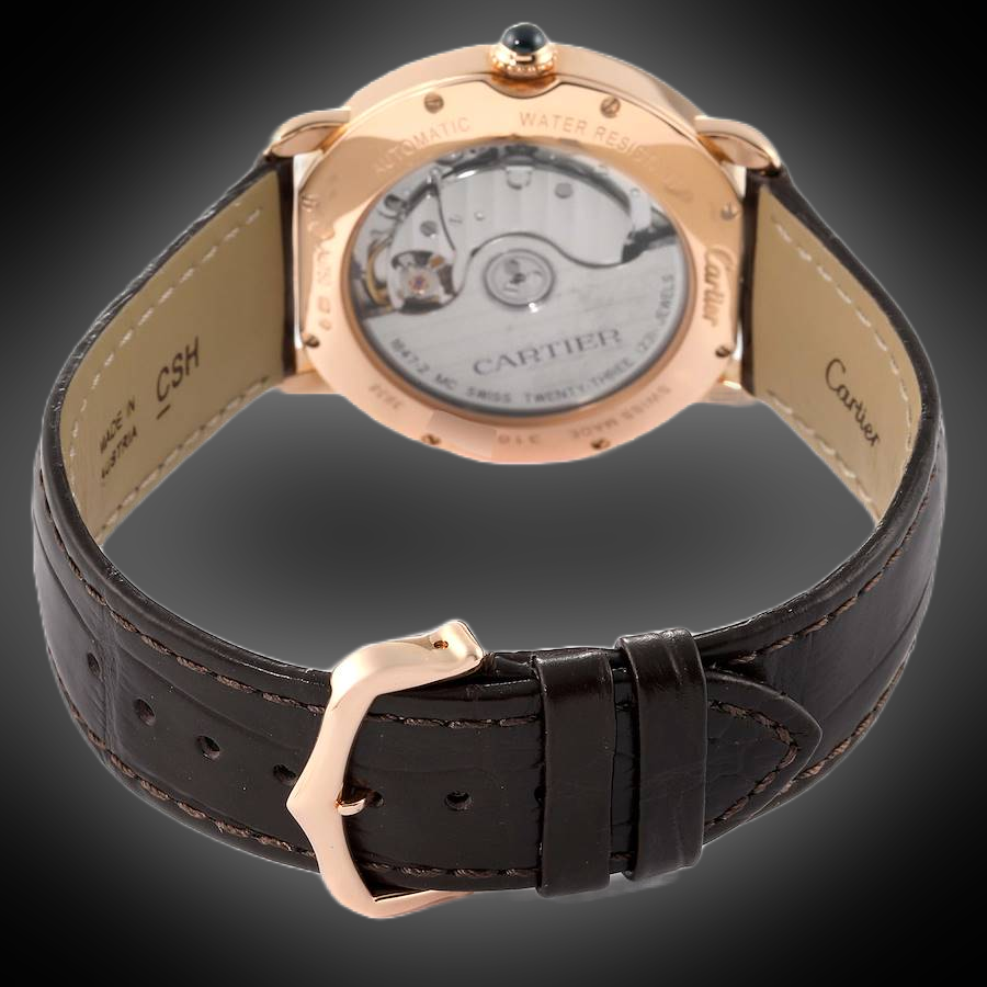 Cartier Ronde de Cartier WGRN Silver Dial, 18kt Rose Gold, Self