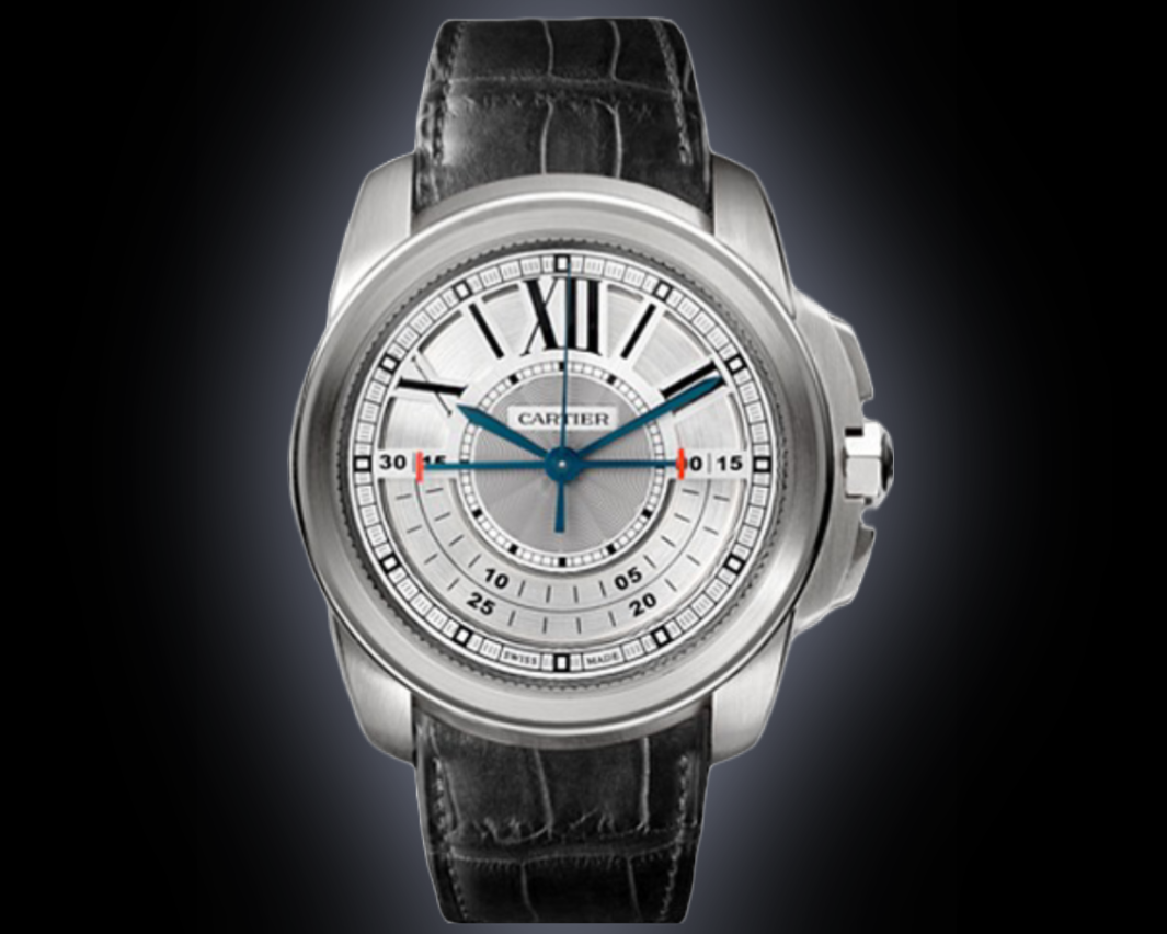 Cartier Calibre de Cartier W710 Silver Dial, White Gold, 15.0 mm