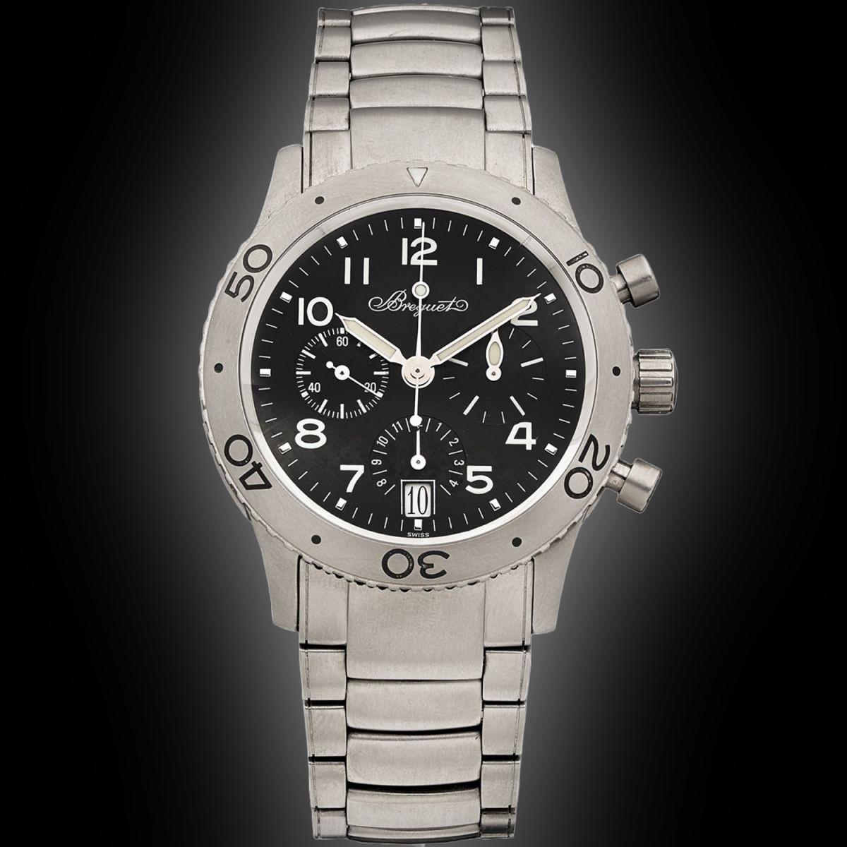 ビスティーユ　黒 Breguet Type XX 3820TI Black Dial, Titanium, Transatlantique