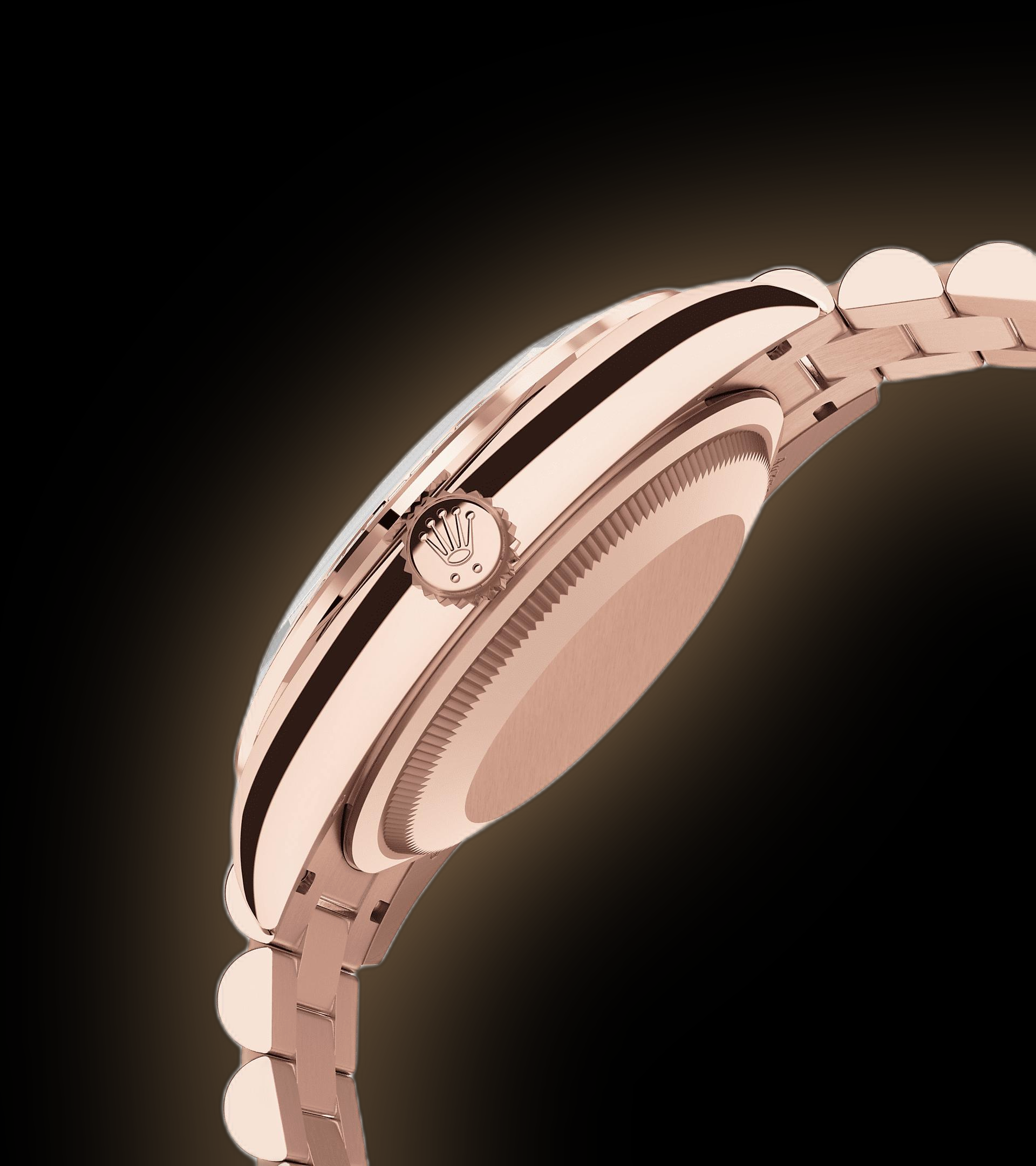 Rolex Day-Date 36 128395 Turquoise Dial, 18 kt Everose Gold, 36.0