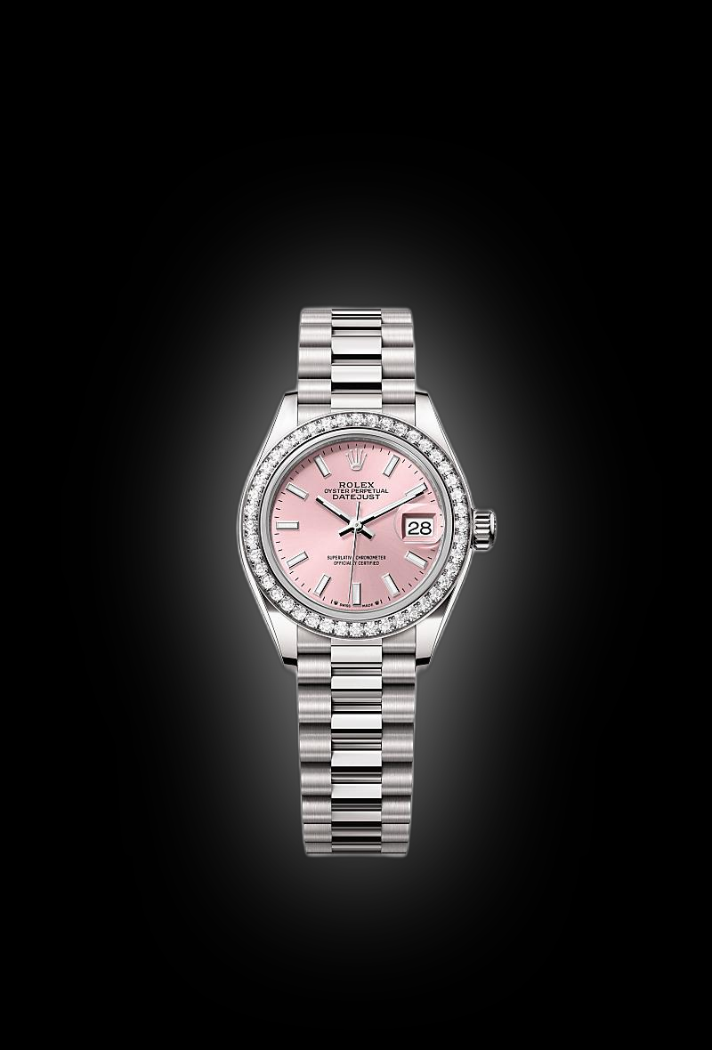 N♡a です₊⁎⁺˳✧༚ Rolex Lady-Datejust 28 279139 Pink Dial, 18 kt White Gold, 28.0 mm