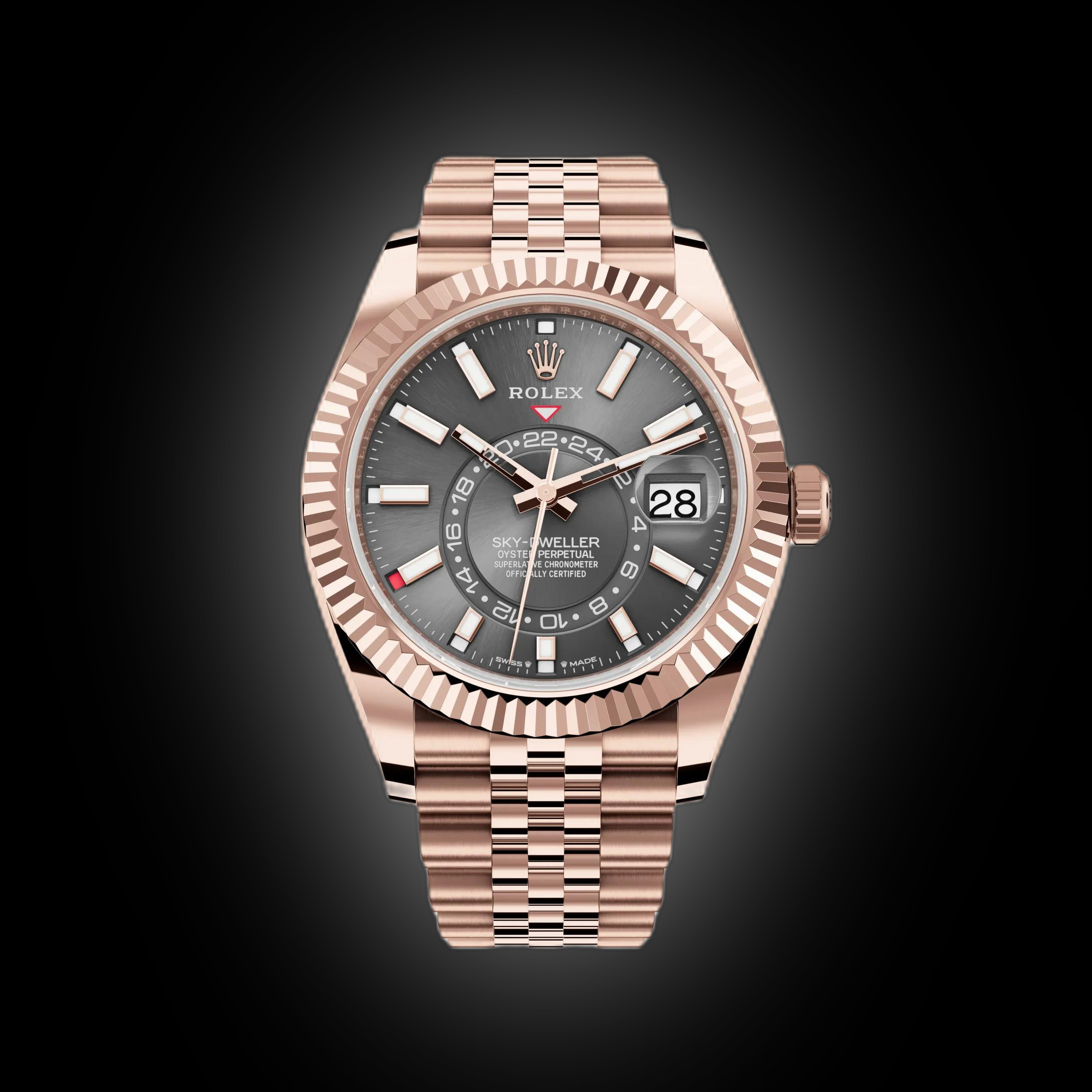 Rolex Sky-Dweller 42 336935 Chocolate Dial, 18 kt Everose Gold