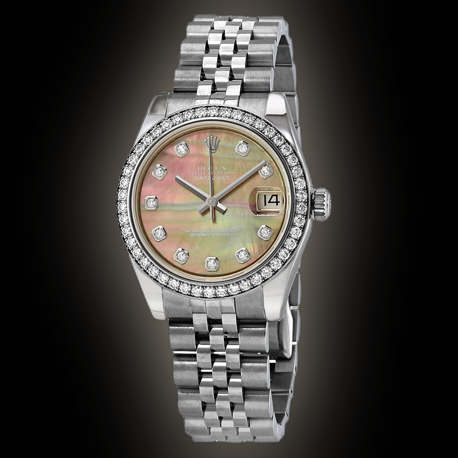 Rolex Datejust 31 178384 Pink Mother of Pearl Dial, Stainless